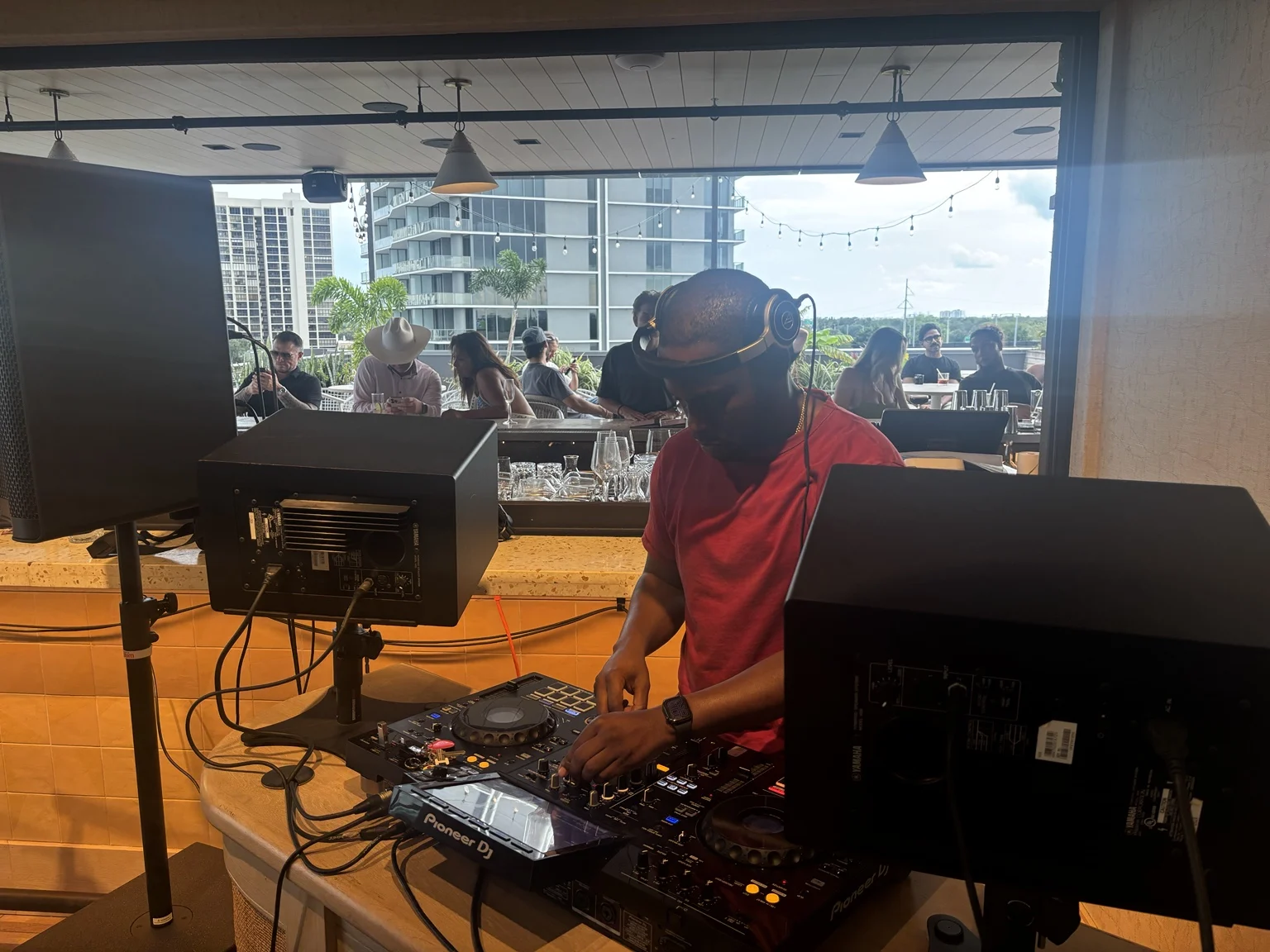 Dreezz on the decks at a Tampa rooftop